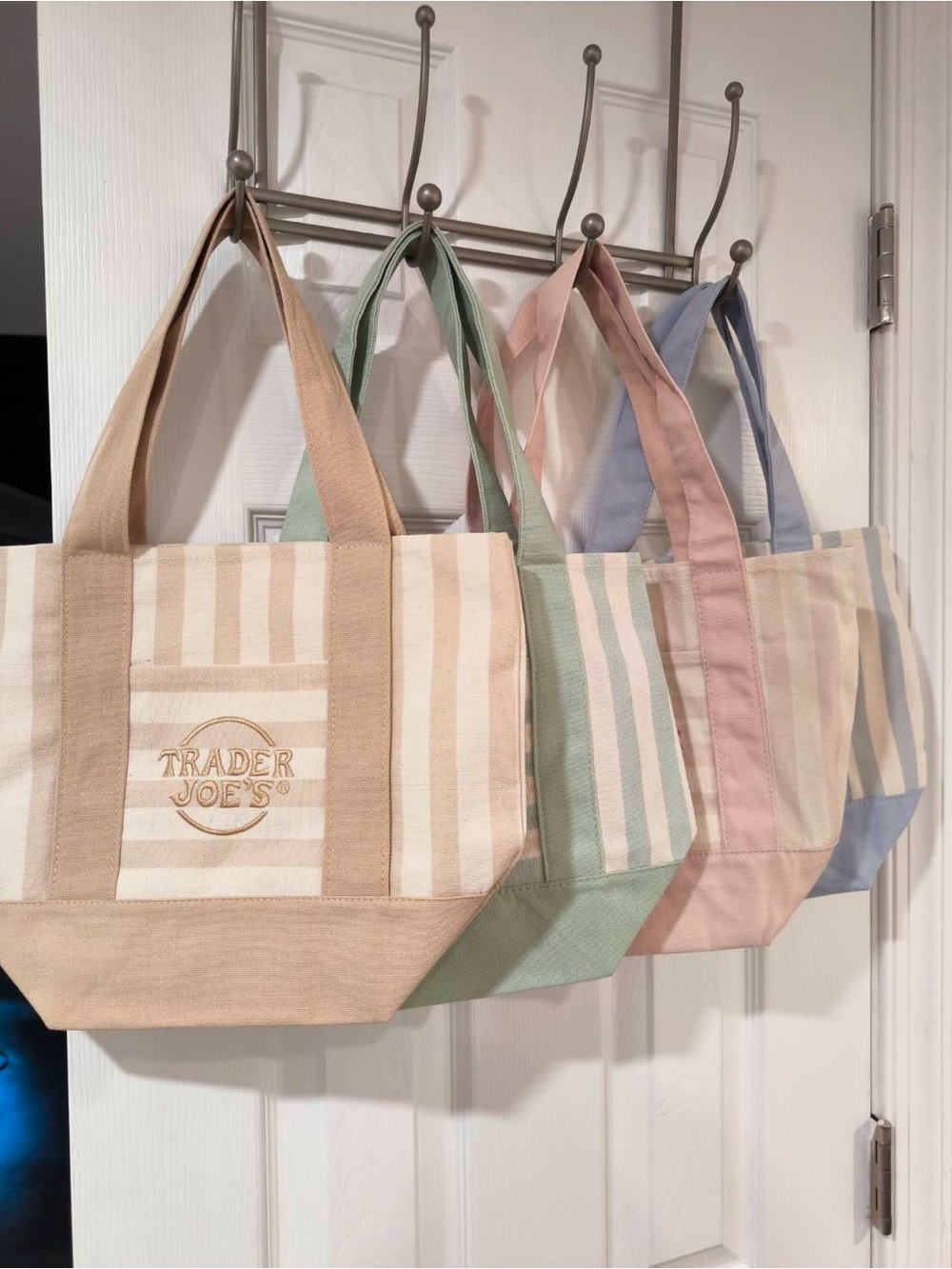 Trader Joe’s Pastel Stripe mini Tote Bag